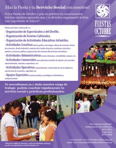 Servicio Social Fiestas de Octubre